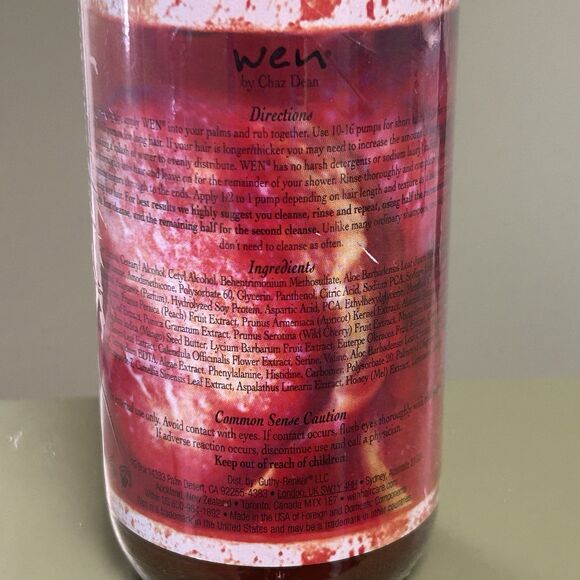 Wen Summer Honey Peach Cleansing Conditioner 16 oz Sealed W/ Pump - Picture 4 of 4